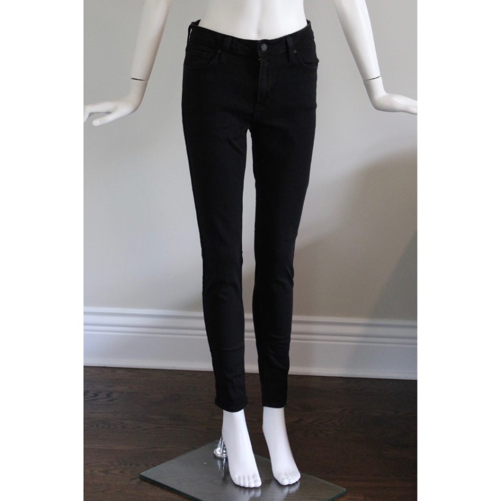 Just Black High Rise Skinny Jeans In Black